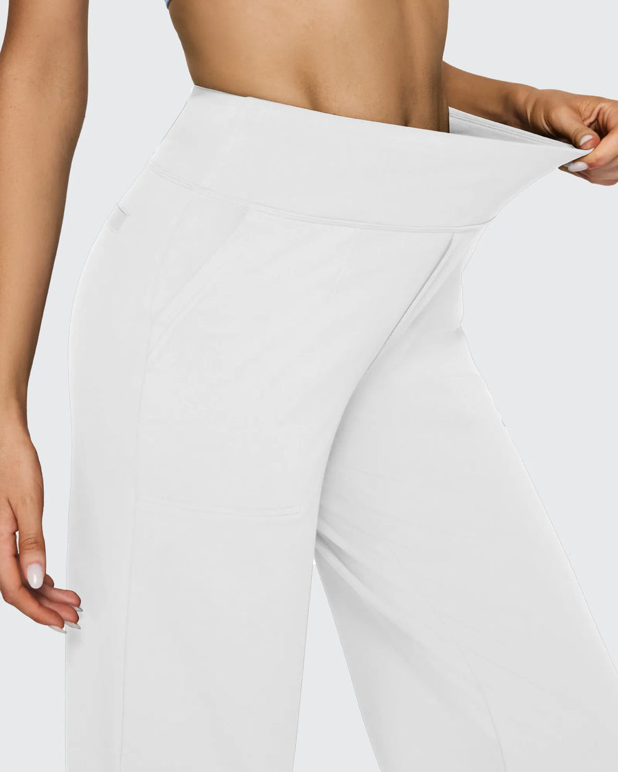 High-Waist Weite Hose — Office Fit