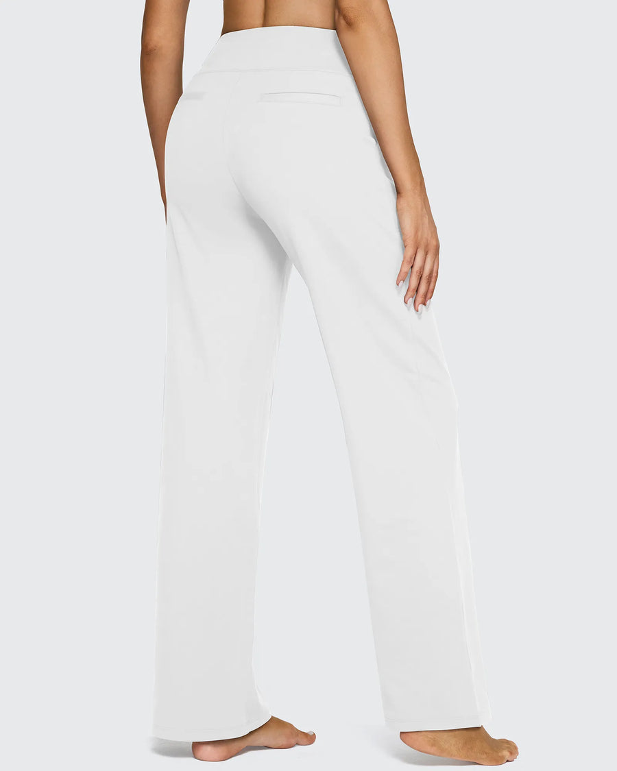 High-Waist Weite Hose — Office Fit