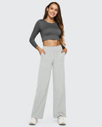 High-Waist Weite Hose — Office Fit