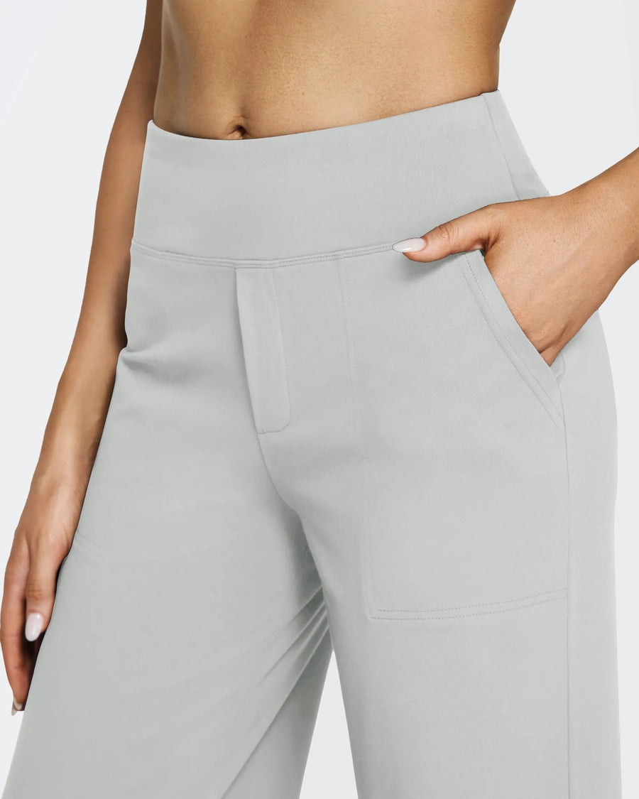 High-Waist Weite Hose — Office Fit