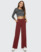 High-Waist Weite Hose — Office Fit