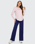High-Waist Weite Hose — Office Fit