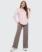High-Waist Weite Hose — Office Fit