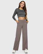 High-Waist Weite Hose — Office Fit