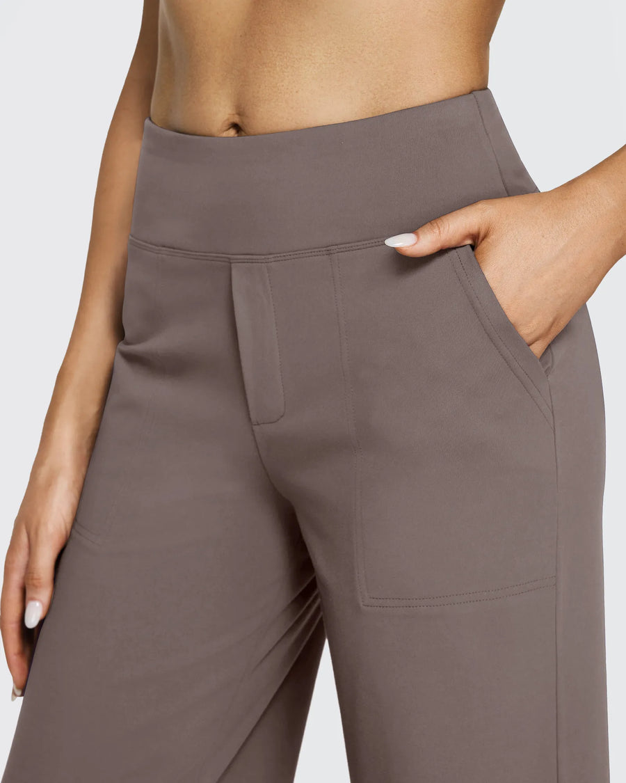 High-Waist Weite Hose — Office Fit