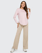 High-Waist Weite Hose — Office Fit