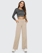 High-Waist Weite Hose — Office Fit