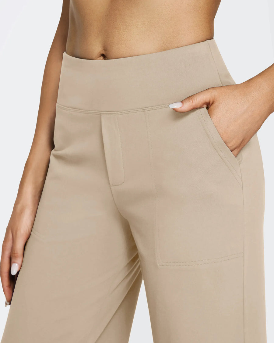 High-Waist Weite Hose — Office Fit