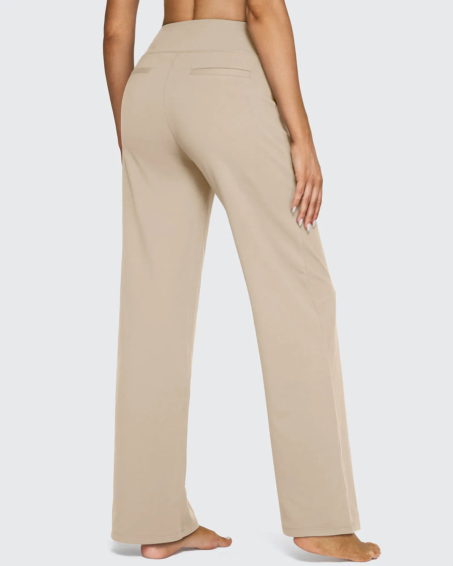 High-Waist Weite Hose — Office Fit